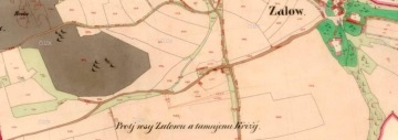 Cesta z Žalova na západ do Přílep
